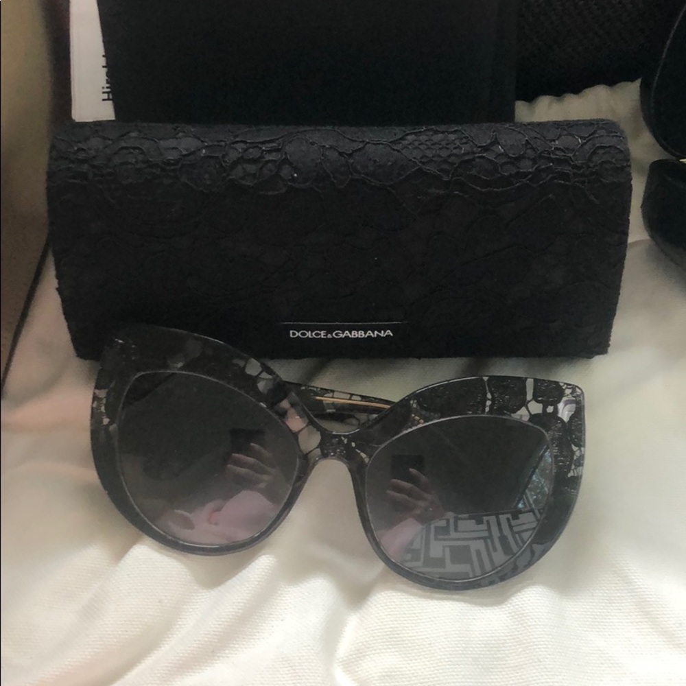 Dolce & Gabbana lace cat-eyes sunglasses